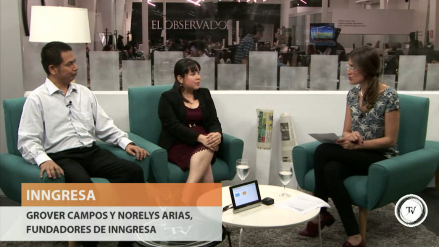 Entrevista en el Observador TV con el objetivo de dar a conocer Inngresa: una plataforma para controlar el ausentismo laboral en las empresas